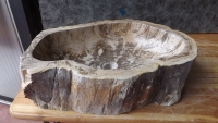 lavandino in pietra Fossile legno fossilizzato Levanto AMICASA IDEE PER LA CASA