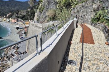 Comune di Monterosso, miglioramenti in corso per la Via dei Bastioni