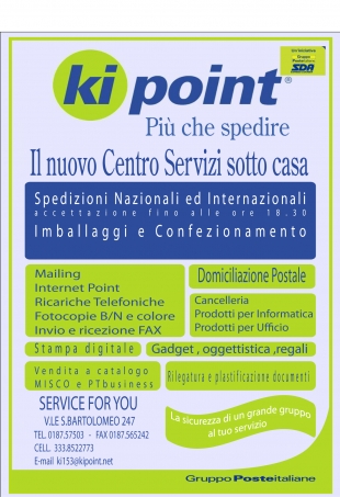 Spedisci i tuoi pacchi in Italia e nel Mondo con KIPOINT