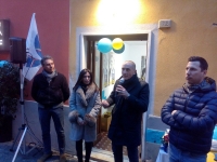 Andrea Costa (Noi con l&#039;Italia) inaugura il point elettorale a Sarzana
