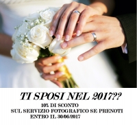Promozione servizio fotografico sposi Pistoia. FOTO OTTICA SOLE VISTA