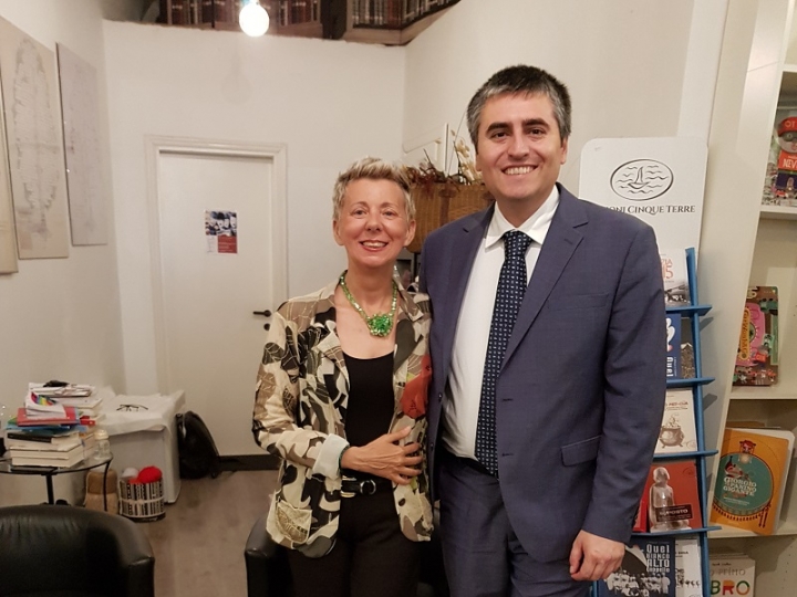 Luana Ravecca e il presidente del consiglio comunale Giulio Guerri