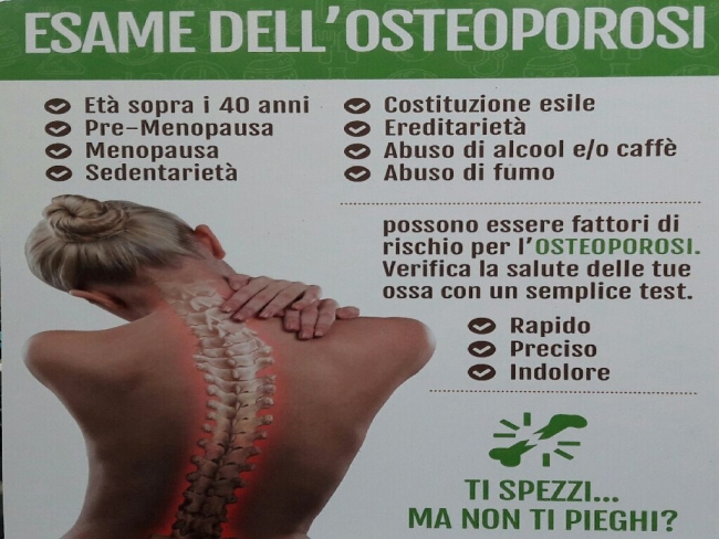 14/03/2017 Esame dell&#039;OSTEOPOROSI ad Ultrasuoni FARMACIA GEMIGNANI Ponzano Magra La Spezia Sarzana