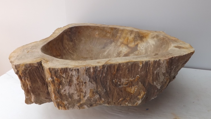 Lavandino in pietra Fossile legno fossilizzato Sarzana AMICASA IDEE PER LA CASA