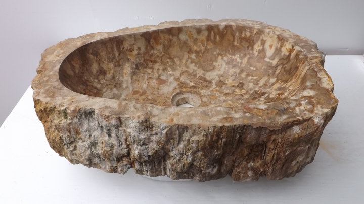 Lavandino in pietra Fossile legno fossilizzato Cormano AMICASA IDEE PER LA CASA