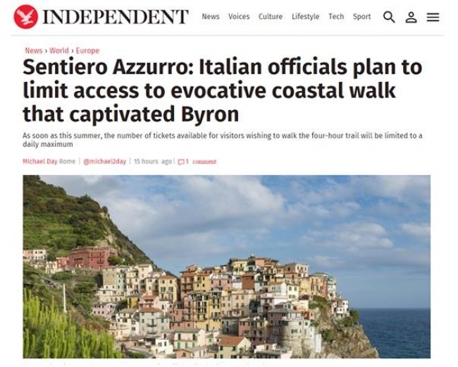 Numero chiuso alle Cinque Terre, l&#039;assessore regionale Berrino: &quot;Rischia di avere ripercussioni sul turismo di tutta la Liguria. Urgente un tavolo di confronto&quot;