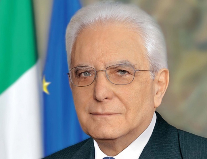 Il presidente della Repubblica Sergio Mattarella a Fivizzano