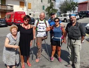 L&#039;atleta paralimpico Andrea Devicenzi oggi è arrivato a Ponzano superiore