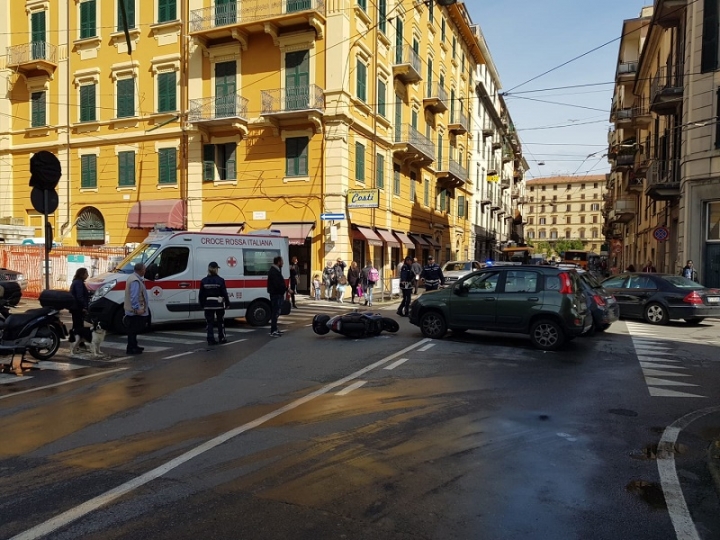 La Spezia, incidente tra Via Fiume e Via Milano