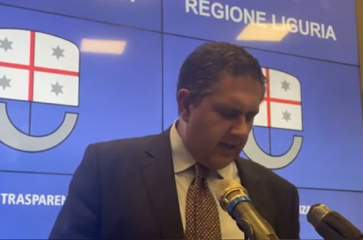 Il presidente di Regione Liguria Giovanni Toti