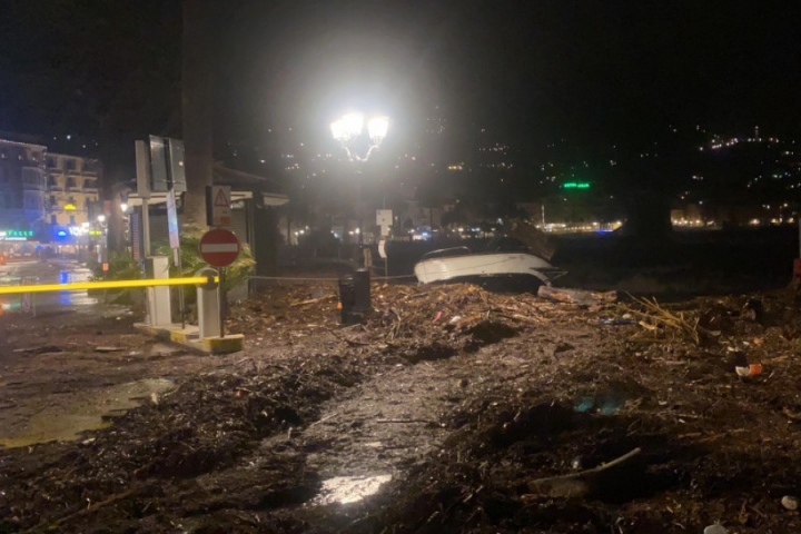 I danni della mareggiata a Rapallo