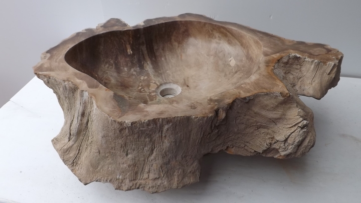 Lavandino in pietra Fossile legno fossilizzato Bologna AMICASA IDEE PER LA CASA