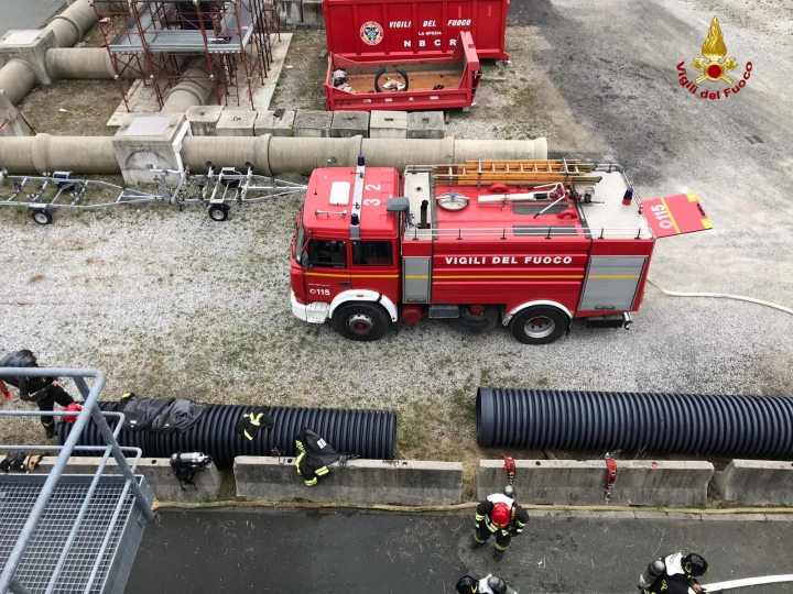 Maxi-simulazione di incendi alla Spezia: arrivano Vigili del Fuoco da Emilia e Toscana (foto)
