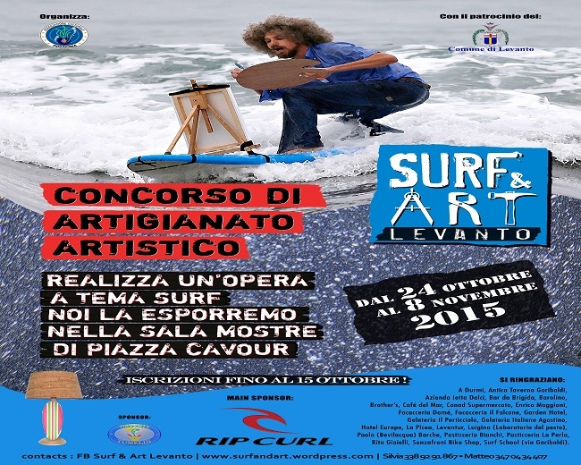 Arte e Surf, concorso di artigianato artistico a Levanto
