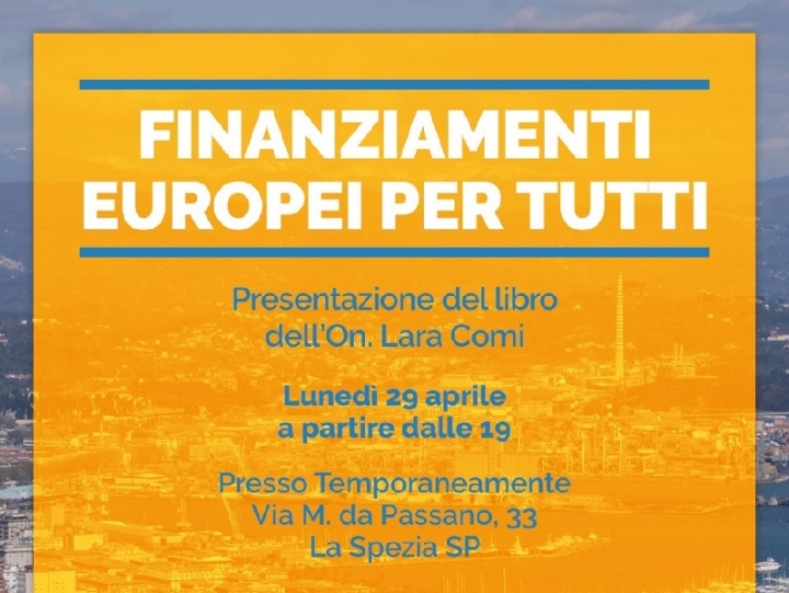 La parlamentare europea Lara Comi alla Spezia per presentare il suo libro &quot;Finanziamenti europei&quot;