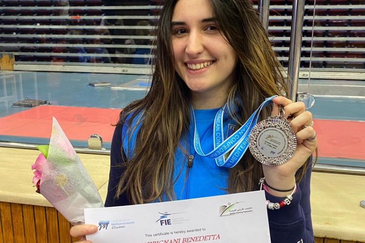 Campionati del Mediterraneo: due medaglie per la spadista spezzina Benedetta Madrignani