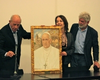 Al CAMEC il quadro di Papa Francesco