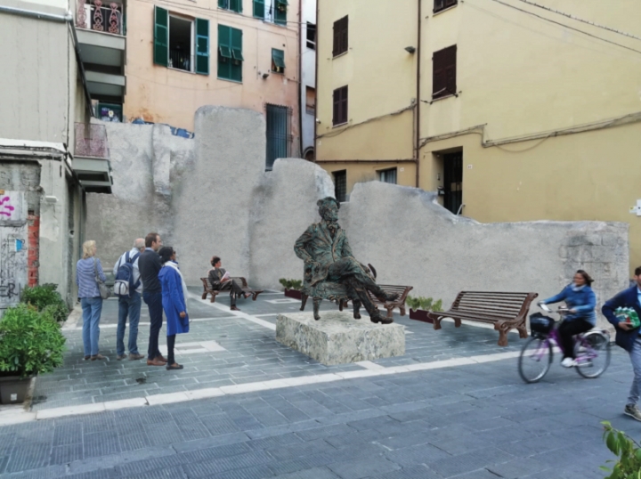 Una statua di Richard Wagner nel cuore della Spezia