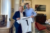 Il Sindaco Peracchini e il proprietario dello Spezia Calcio Robert Platek