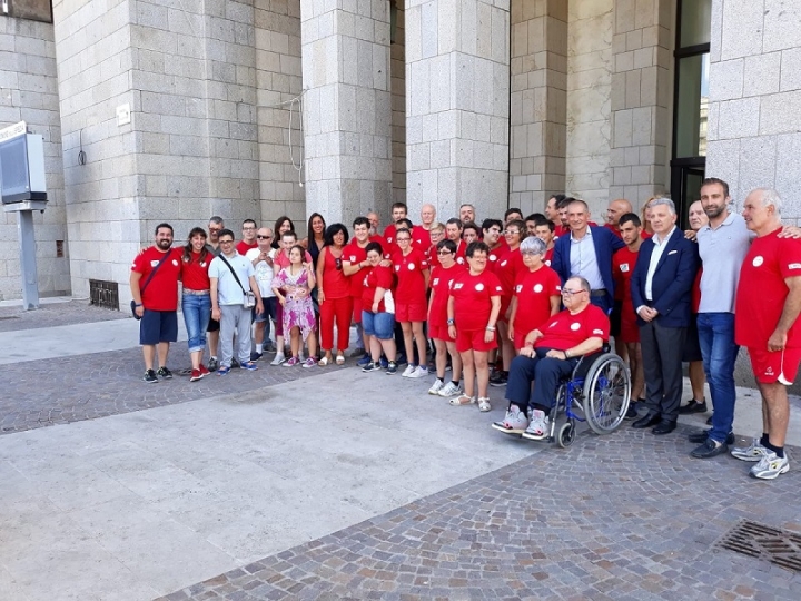 Il sindaco Peracchini ha ricevuto una delegazione di atleti dell&#039;Anffas
