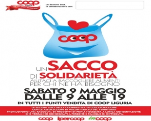 Raccolta solidale di generi alimentari  in tutti i punti vendita di Coop Liguria