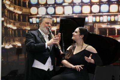 “Concerti a Teatro” Ultimo appuntamento della stagione con Corrado Giuffredi al clarinetto e Leonora Armellini al pianoforte