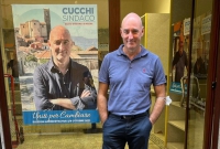 Il candidato sindaco di Santo Stefano Magra Emanuele Cucchi
