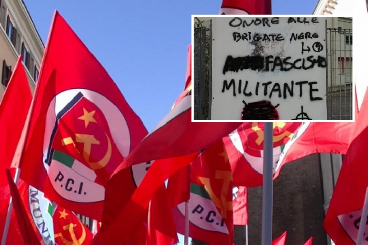 Il Partito Comunista Italiano commenta le scritte apparse ieri all&#039;esterno dello spazio espositivo del Liceo artistico