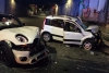 Le auto distrutte nell&#039;incidente in via Fiume