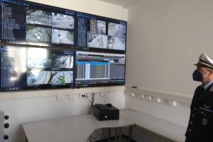 Il sistema di videosorveglianza nella nuova caserma della Polizia Locale