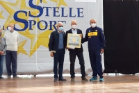 Il presidente del Lunezia Volley Massimo Magnavacca tra Franco Bocchia e Vincenzo Panizzi, quest’ultimo a destra