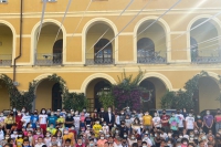 Il Sindaco Peracchini ha fatto visita ai bambini e ai ragazzi del campus estivo all&#039;oratorio del Don Bosco