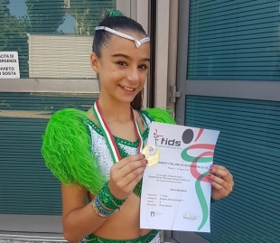 Sara Navalesi nuova campionessa italiana di disco dance classe A under 11