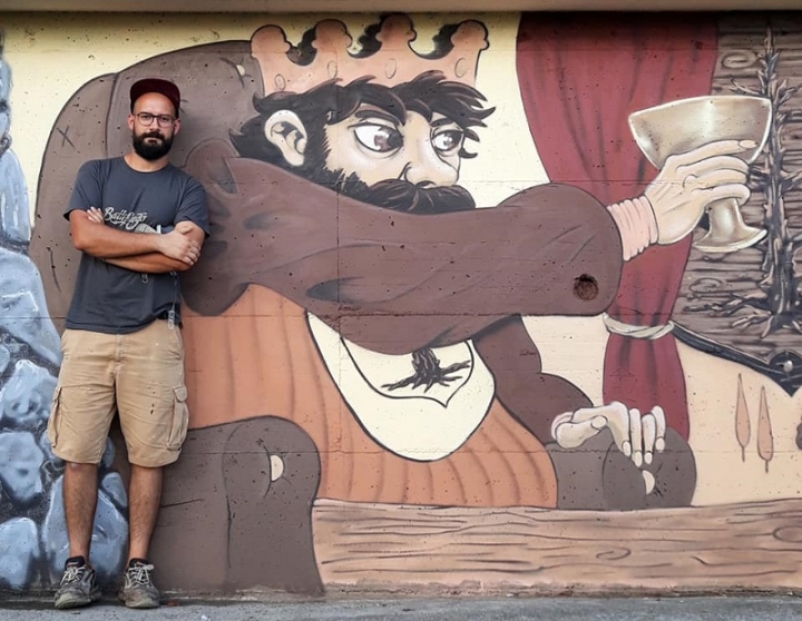 Castelnuovo Magra ricorda “La Pace di Dante del 1306” con un murales