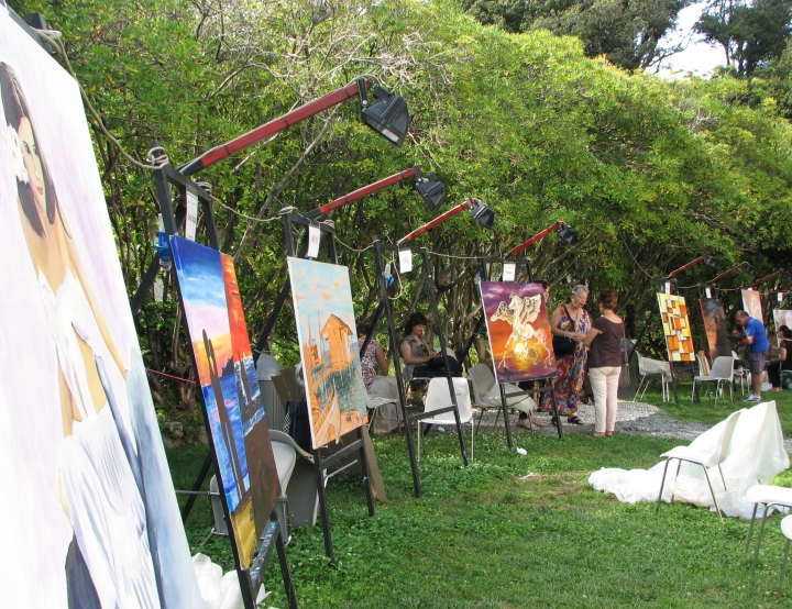 100 artisti a Sala Cargià atelier a cielo aperto - simposio d&#039;arte cultura e spettacolo al parco Shelley di San Terenzo
