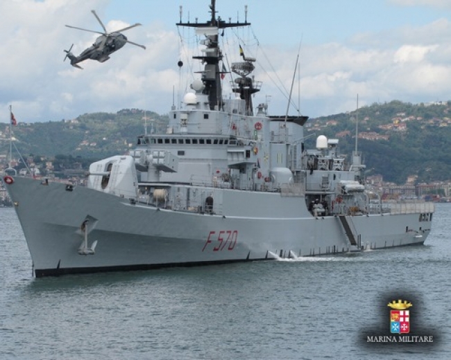 La fregata Maestrale saluta l&#039;Italia nella sua ultima campagna, poi il rientro alla Spezia dove sarà dismessa