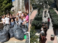 Volontari al lavoro per ripulire il Parco delle Clarisse (foto)