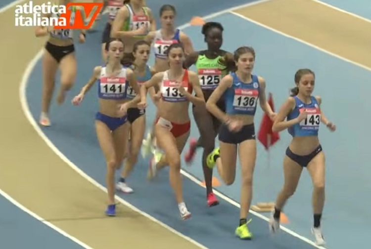 Campionati italiani Allievi indoor, Elena Irbetti argento anche nei 1500 metri