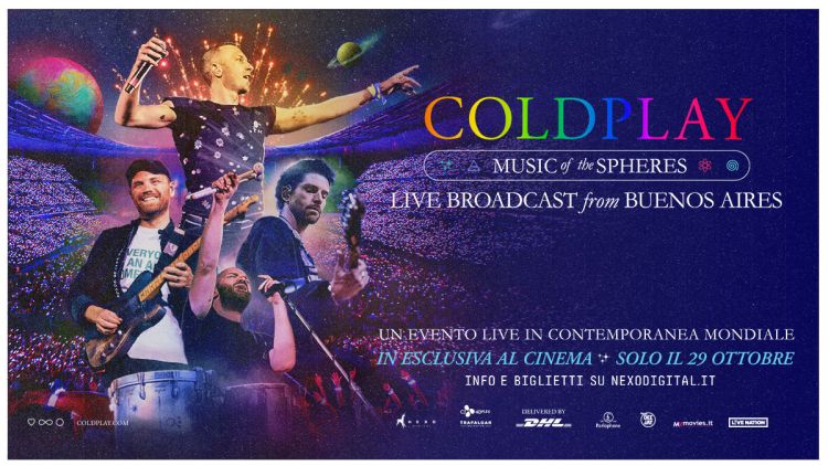 Coldplay: al cinema Il Nuovo  il 19, 20 e 21 aprile il live di Buenos Aires